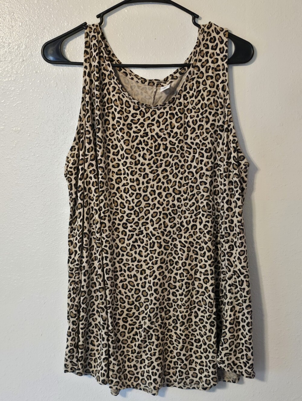 Old Navy Luxe Plus 2X Leopard Print Sleeveless Tank Top